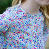 Cappie Girls Top with Meadow Posies