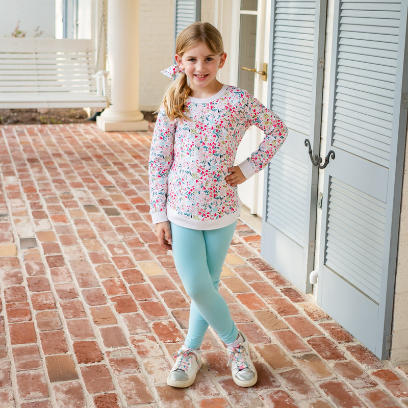 Girl's Bubblegum Pink Leggings – Eyelet & Ivy