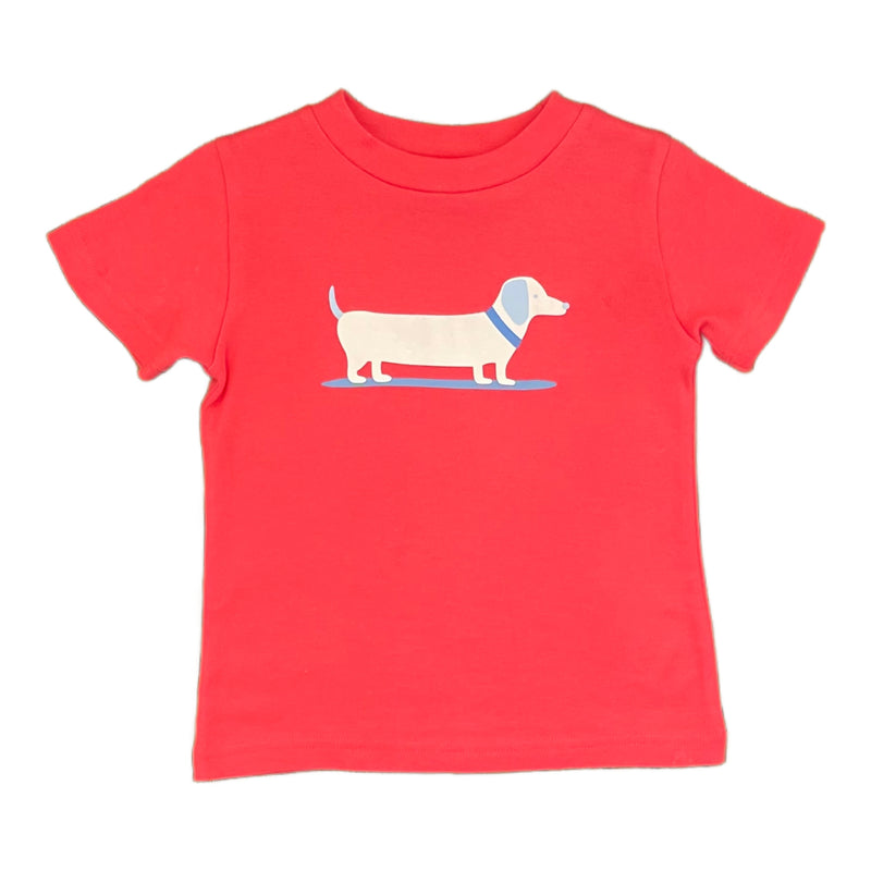 Boys Crew Shirt - Weiner Dog (Pre-order)