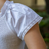 Zarah Girls Top - White (Pre-order)