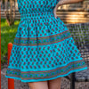 Lucy Border Dress - Sea Blue (Pre-order)