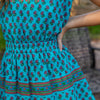 Lucy Border Dress - Sea Blue (Pre-order)