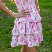 Georgie Dress- Pink Vintage Floral (Pre-order)