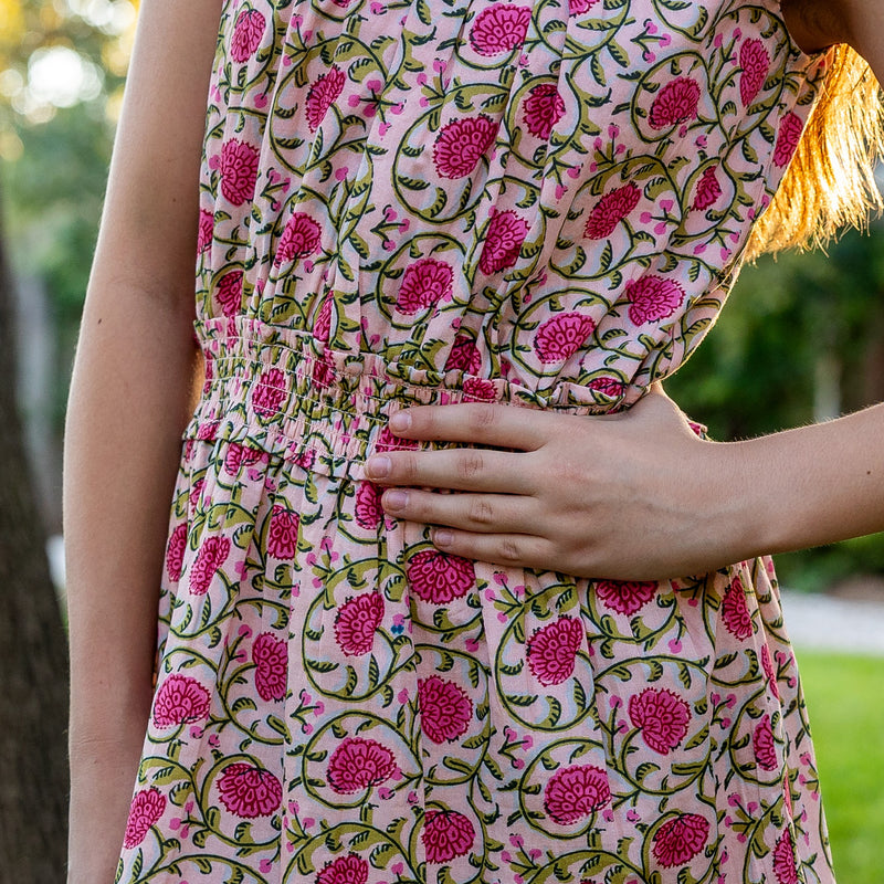 Kathleen Dress - Poppy Pink