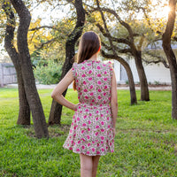 Kathleen Dress - Poppy Pink