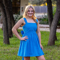 Ashley Dress- Azure Blue