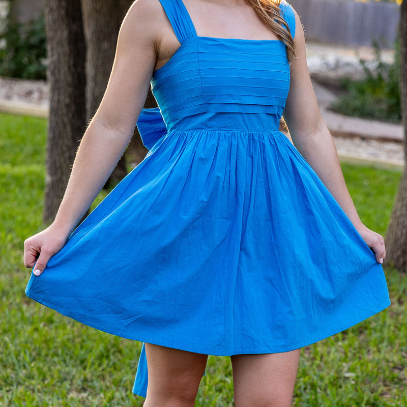 Ashley Dress- Azure Blue