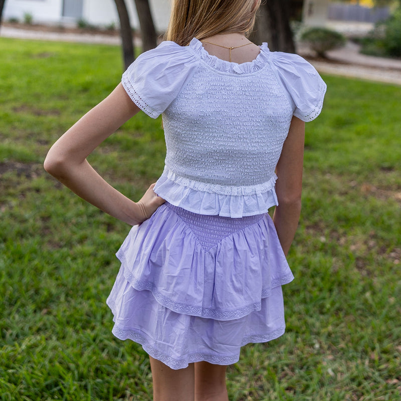 SAMPLE Taylor Skirt - Lavender Size 14 and Jr Small