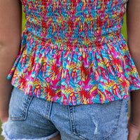 SAMPLE Dylan Top - Tropical Floral Size 14 and Jr Small