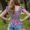 SAMPLE Dylan Top - Tropical Floral Size 14 and Jr Small