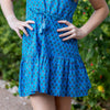 SAMPLE Audrey Dress - Bali Blue Sizes 12 and 14