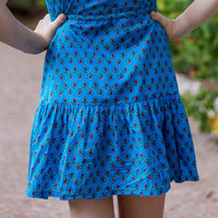 SAMPLE Audrey Dress - Bali Blue Sizes 12 and 14