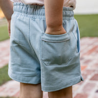 Boys Shorty Shorts - Light Blue (Pre-order)