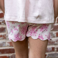 Lyra Girls Short Set - Pink Vintage Floral (Pre-order)