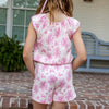 Mignonne Girls Romper - Pink Vintage Floral (Pre-order)