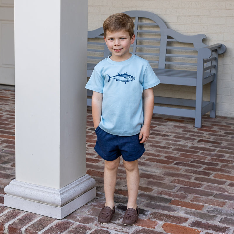 SAMPLE Boys Shorty Shorts - Navy Sizes 4 and 6