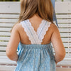 Leslie Girls Bloomer Set - Sky Blue Posies (Pre-order)