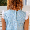 Jill Girls Twirly Dress - Sky Blue Posies (Pre-order)