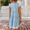 Jill Girls Twirly Dress - Sky Blue Poises (Pre-order)