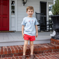 Boys Shorty Shorts - Sheffield Red