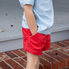 Boys Shorty Shorts - Sheffield Red (Pre-order)