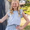 Saylor Girls Top - Ponte Vedra Plaid