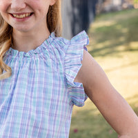 Saylor Girls Top - Ponte Vedra Plaid (Pre-order)