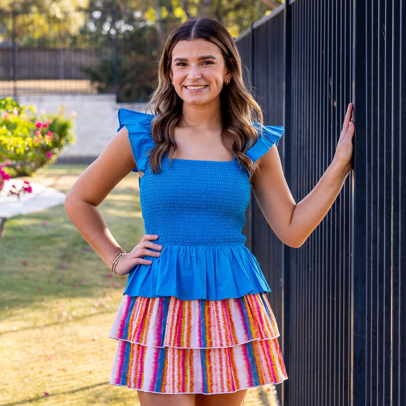 McLaine Skirt - Dazzle Stripe