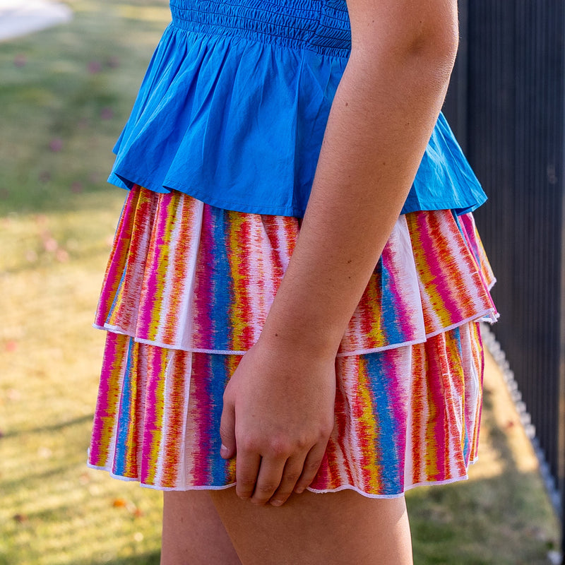 SAMPLE McLaine Skirt - Dazzle Stripe Size 14 and Jr Small