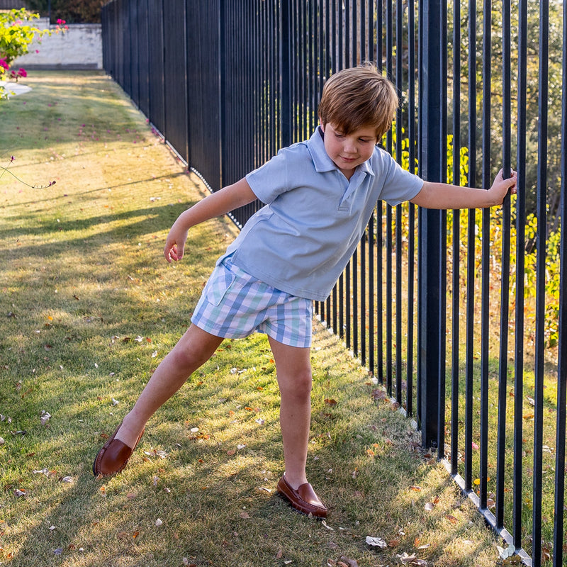 Holice Boys Shorts - Seaside Plaid (Pre-order)