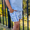 SAMPLE Holice Boys Shorts - Seaside Plaid Size 4 and 5