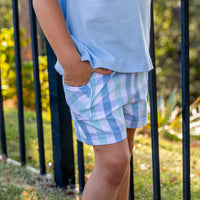 Holice Boys Shorts - Seaside Plaid