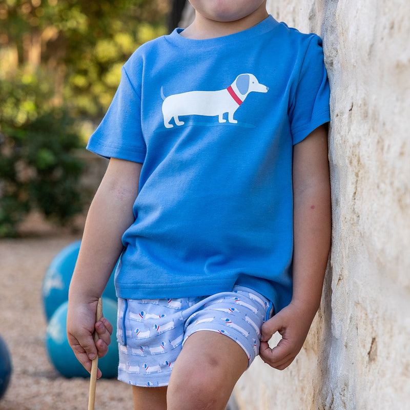 Boys Crew Shirt - Weiner Dog (Pre-order)