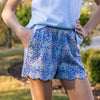 Scallop Shorts - Cherry Blossom