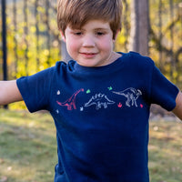 Boys Crew Shirt - Dinosaurs