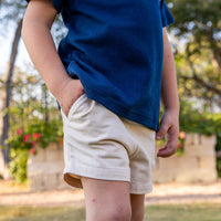 Boys Shorty Shorts - Khaki (Pre-order)