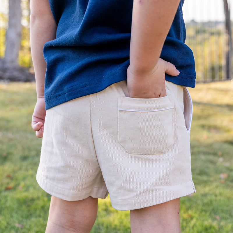 Boys Shorty Shorts - Khaki