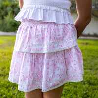 Leighton Skirt - Pink Watercolor (Pre-order)