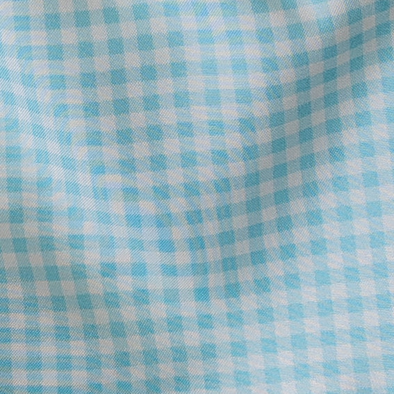 Retro Swim Trunks - Ocean Blue Gingham