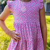 Jill Girls Twirly Dress - Rosebud Spray