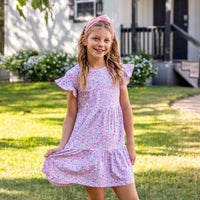 Hattie Girls Dress - Seaside Stars