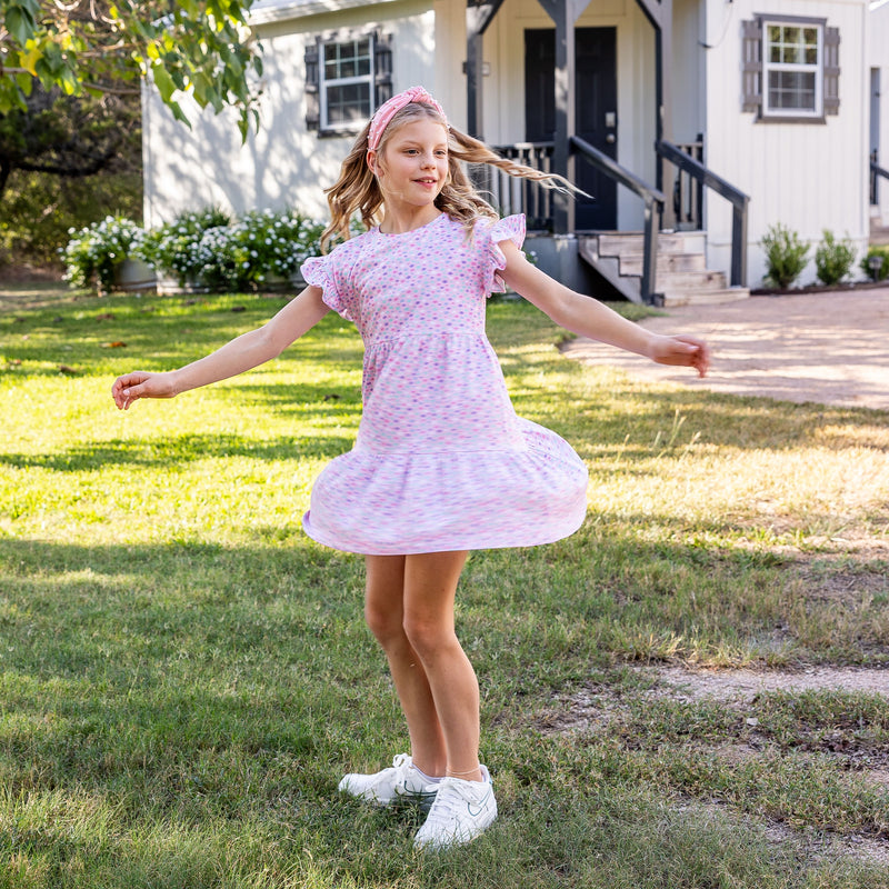 Hattie Girls Dress - Seaside Stars