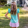 Lainey Girls Top - Aqua (Pre-order)