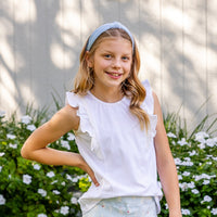 Collins Girls Top - White