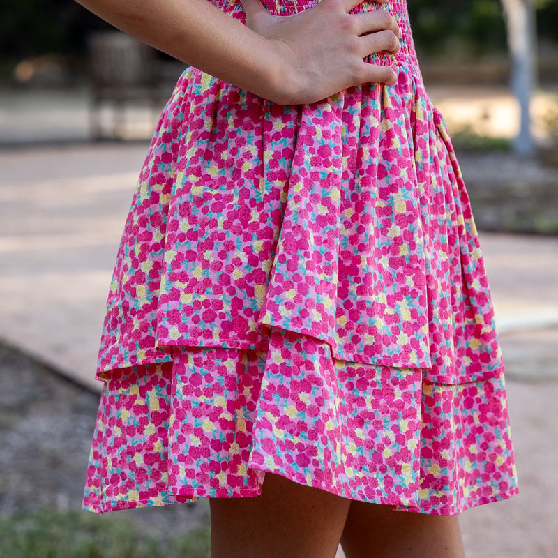 Charlotte Dress-Pink Ditsy (Pre-order)