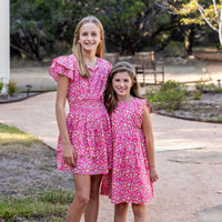 Charlotte Dress-Pink Ditsy