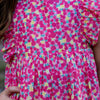 Lolly Girls Dress - Pink Ditsy