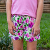 Scallop Shorts - Summer Garden