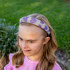 Sparkly Headband - Lavender Hearts