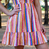 Ava Dress- Dazzle Stripe